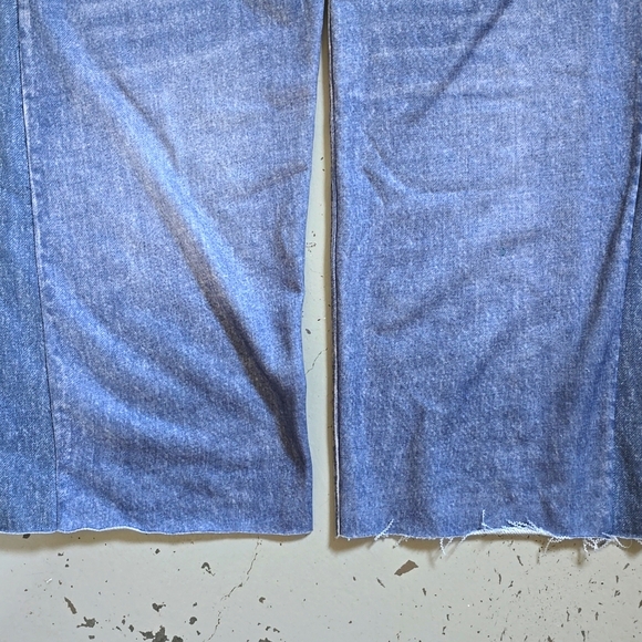 Oddie Faux Denim Illusion Lounge Acid Wash Pants Size Small - Picture 9 of 9